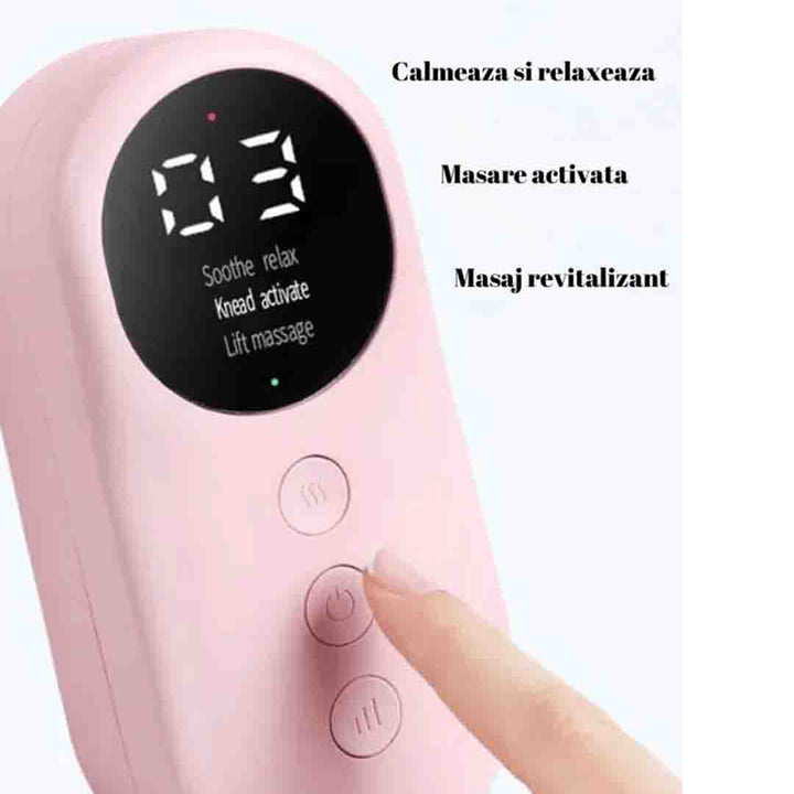 Aparat de Masaj - Incalzire si Compresie - pentru Picioare si Gambe, 3 Moduri, 1800 mAh