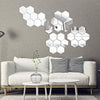 Oglinzi Decorative Stickere Hexagonale - 12 Bucati