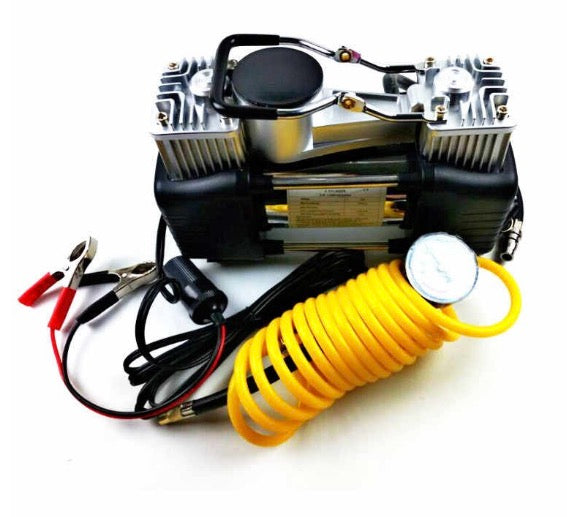 Kit pentru pana, compresor 12 V, 2 cilindrii si 7 accesorii